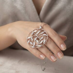 14k Gold Leaf Pendant