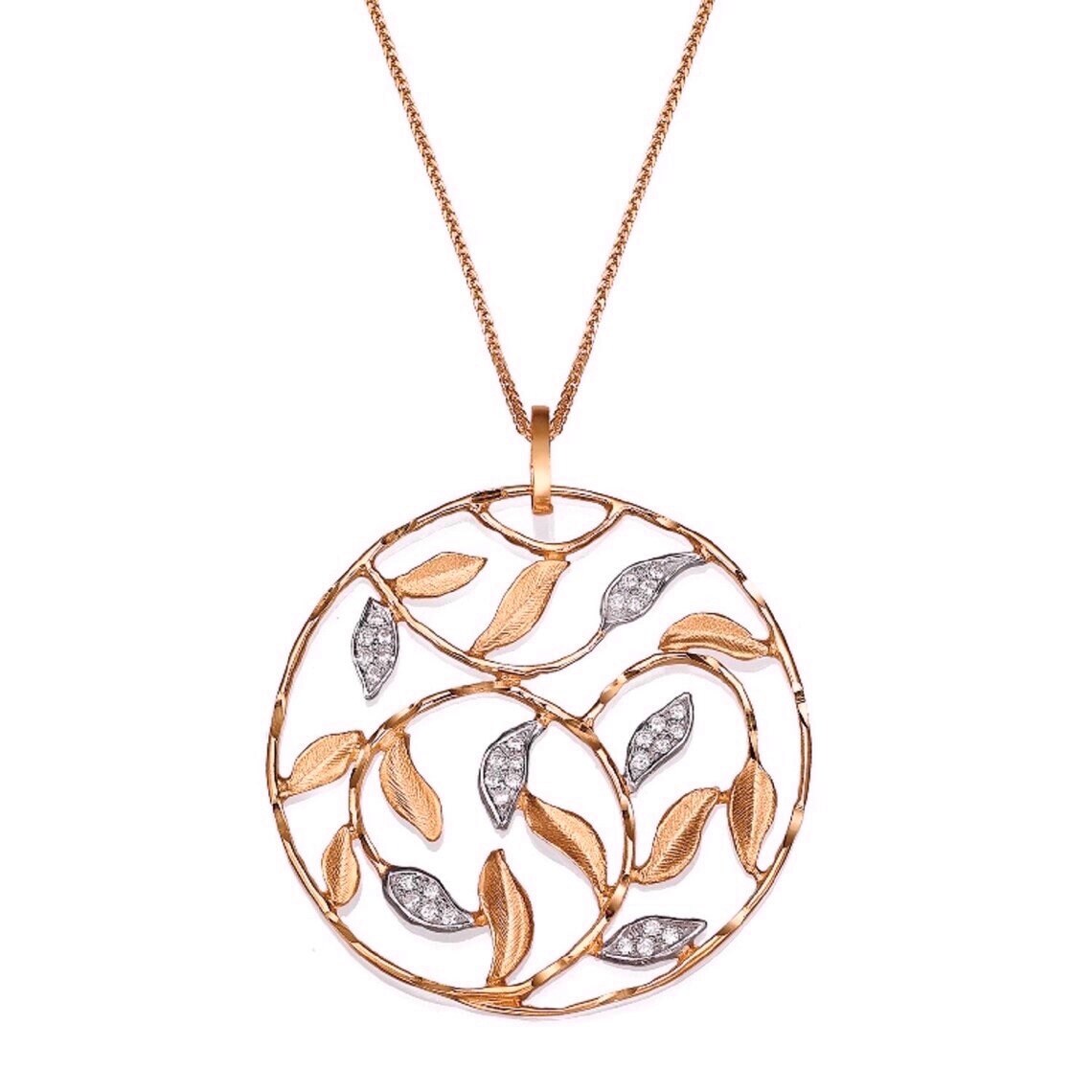 14k Gold Leaf Pendant – תמונה 11